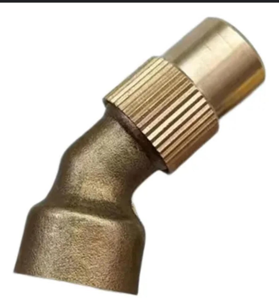 Boquilla bronce curva ajustable